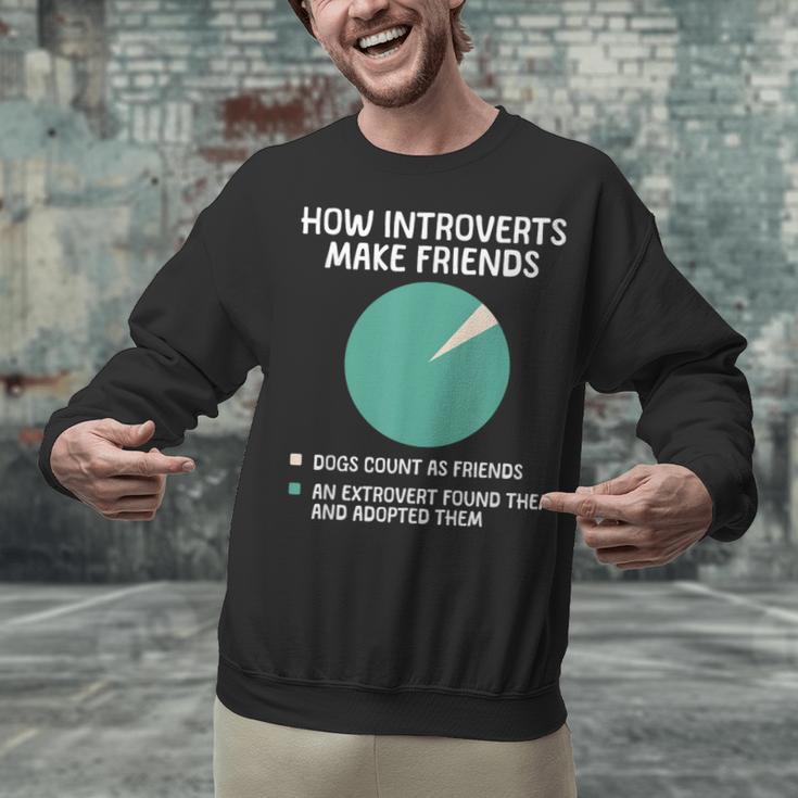 Introvert Introverted Person Awkward Introverts Dog Lover Unisex Sweatshirt