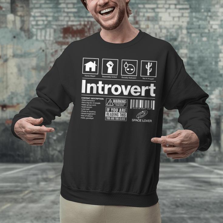 Introvert Label Signs Unisex Sweatshirt Introvert Label Signs Unisex Sweatshirt