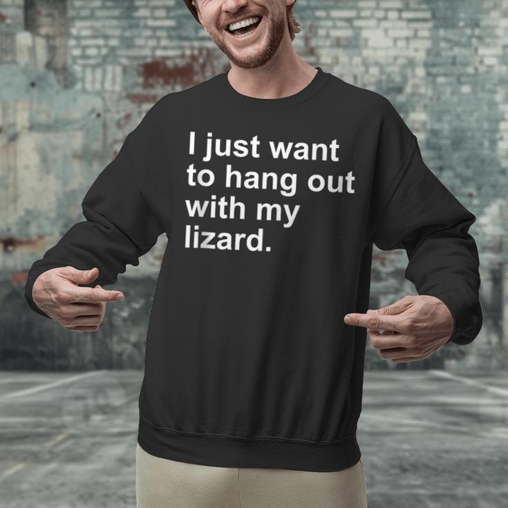 Introvert Lizard Owner Unisex Sweatshirt Introvert Lizard Owner Unisex Sweatshirt