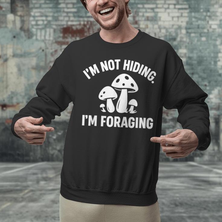 Introvert Mushroom Forager Humor Unisex Sweatshirt Introvert Mushroom Forager Humor Unisex Sweatshirt