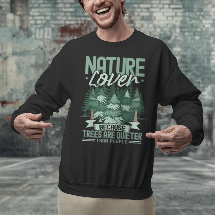 Introvert Nature Lover Introverted Forest Lover & Tree Unisex Sweatshirt