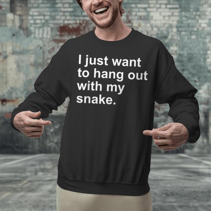 Introvert Pet Snake Owner Unisex Sweatshirt Introvert Pet Snake Owner Unisex Sweatshirt
