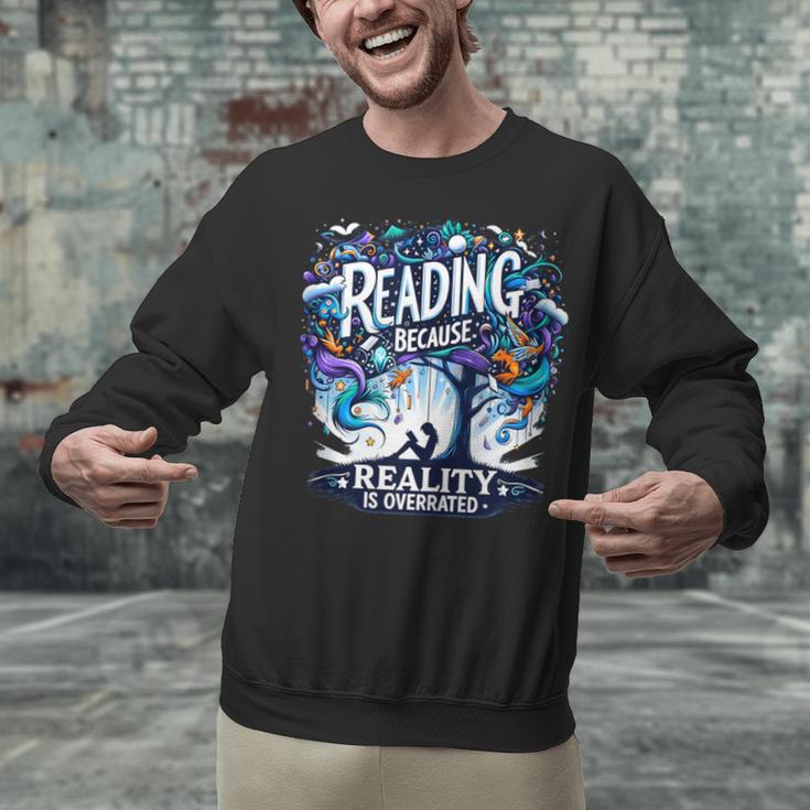 Introvert Reader Bibliofile Bookworm Loves Books Unisex Sweatshirt
