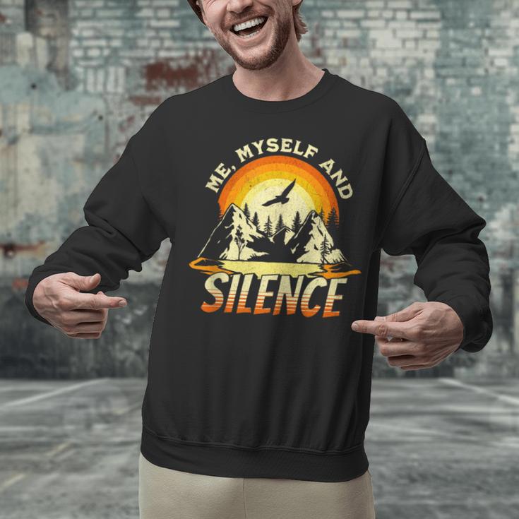 Introvert Relaxation Me Myself And Silence Mountain Vacation Unisex Sweatshirt Introvert Relaxation Me Myself And Silence Mountain Vacation Unisex Sweatshirt