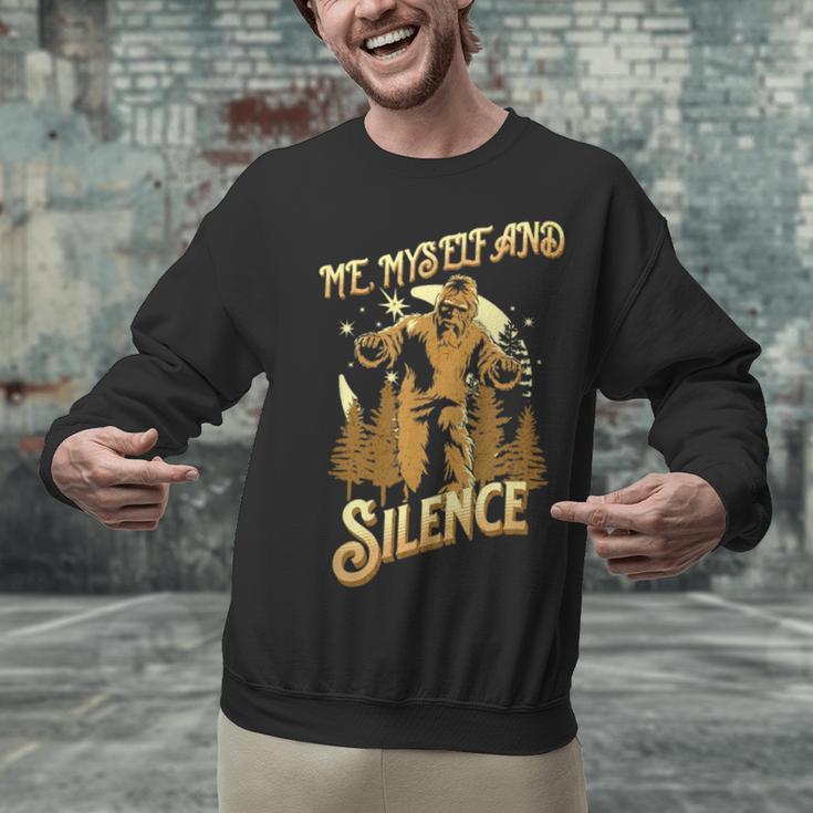 Introvert Relaxation Me Myself And Silence Vacation Bigfoot Unisex Sweatshirt Introvert Relaxation Me Myself And Silence Vacation Bigfoot Unisex Sweatshirt