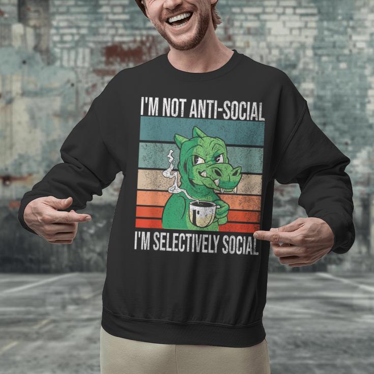 Introvert Selectively Social Anti-Social Shy Unisex Sweatshirt Introvert Selectively Social Anti-Social Shy Unisex Sweatshirt