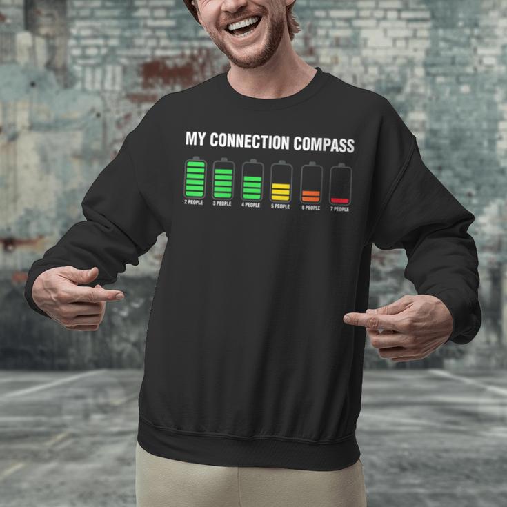 Introvert Tired Battery Unisex Sweatshirt