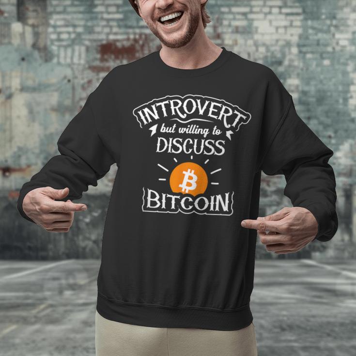 Introvert But Willing To Discuss Bitcoin Crypto Bitcoin Unisex Sweatshirt Introvert But Willing To Discuss Bitcoin Crypto Bitcoin Unisex Sweatshirt