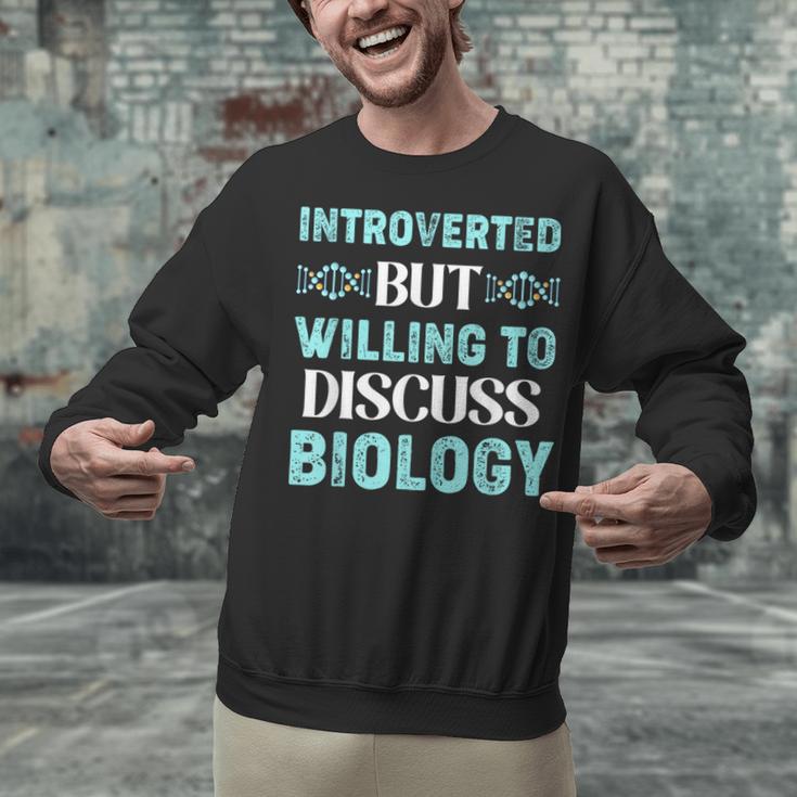 Introverted Biology Science Biologist Introverts Unisex Sweatshirt Introverted Biology Science Biologist Introverts Unisex Sweatshirt