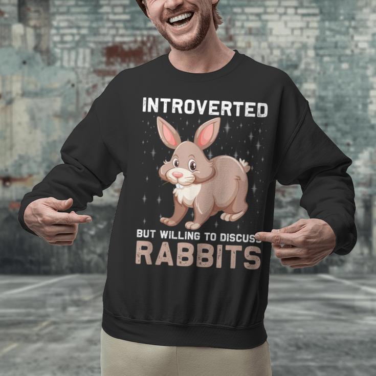 Introverted Rabbits Bunny Lover Rabbit Introvert Unisex Sweatshirt Introverted Rabbits Bunny Lover Rabbit Introvert Unisex Sweatshirt