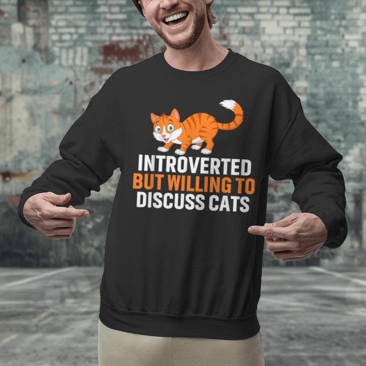 Introverts Cat Lover Introvert Antisocial Cats Anti Social Unisex Sweatshirt