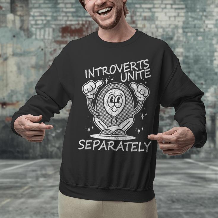 Introverts Unite Anti-Social Shy Person Joke Unisex Sweatshirt