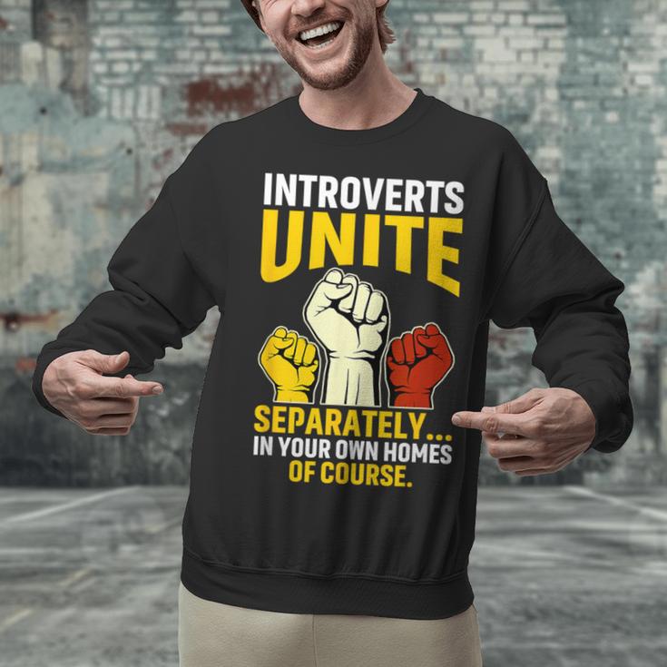 Introverts Unite Introvert Antisocial Anti Social Unisex Sweatshirt