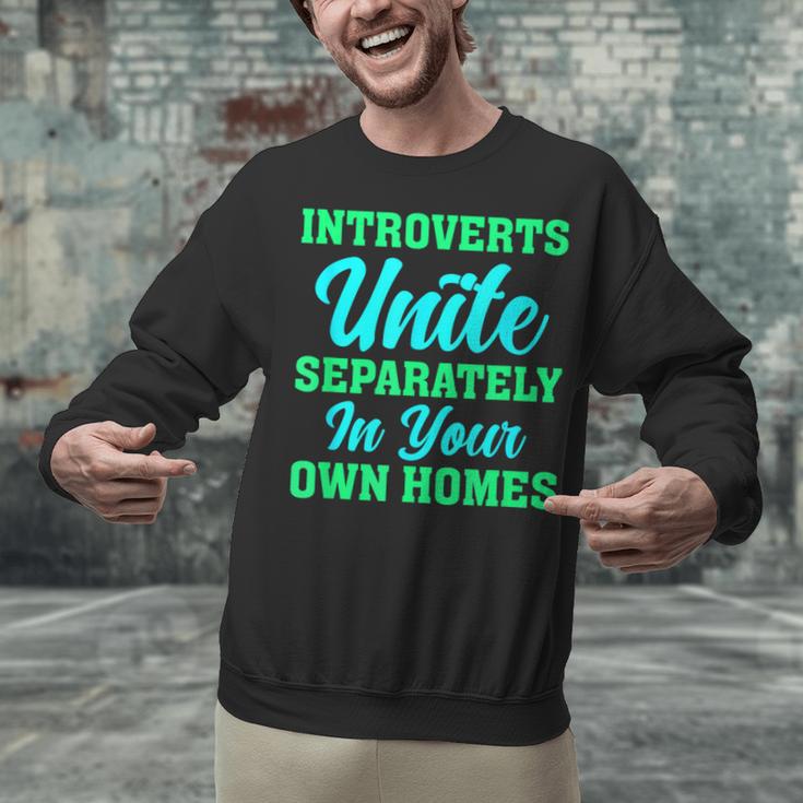 Introverts Unite Introvert Antisocial Sarcasm Anti Social Unisex Sweatshirt