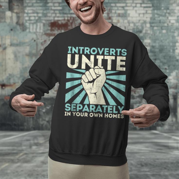 Introverts Unite Separately Introverted Antisocial Unisex Sweatshirt
