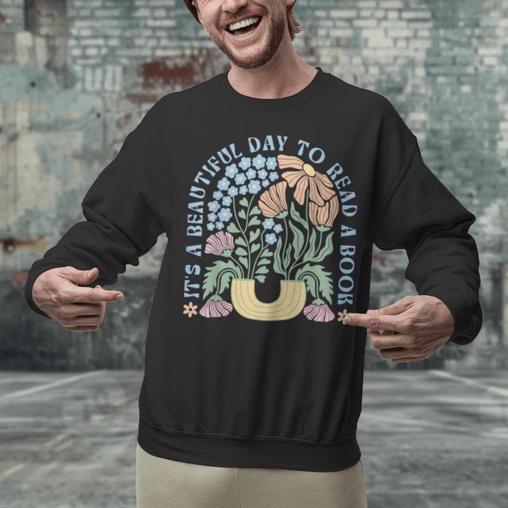 It's A Beautiful Day To Read A Book Librarian Book Lover Unisex Sweatshirt