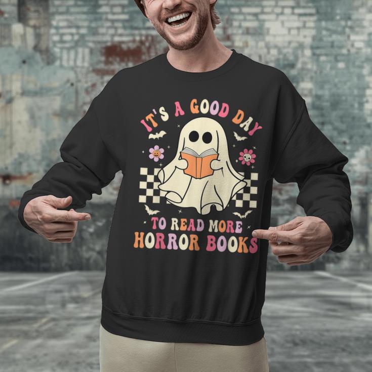 It's A Good Day To Read More Horror Books Halloween Unisex Sweatshirt It's A Good Day To Read More Horror Books Halloween Unisex Sweatshirt