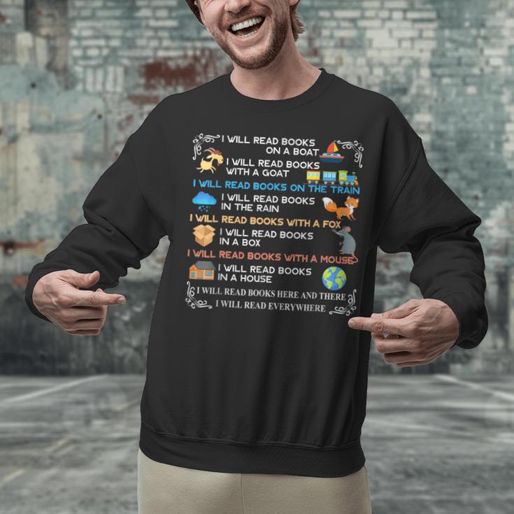 IWill Read Books On A Boat & Everywhere Reading Kids Unisex Sweatshirt