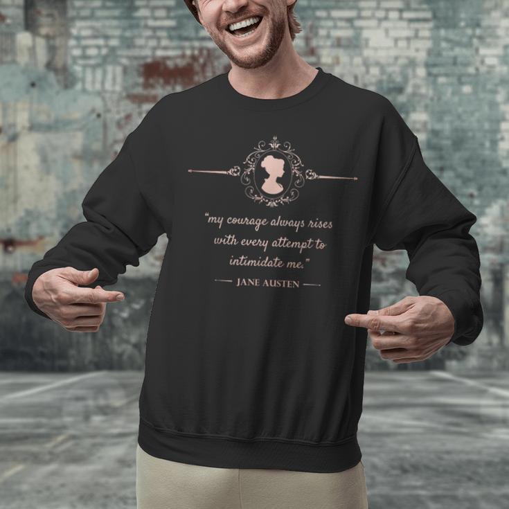 Jane Austen My Courage Always Rises Literary Book Club Unisex Sweatshirt Jane Austen My Courage Always Rises Literary Book Club Unisex Sweatshirt