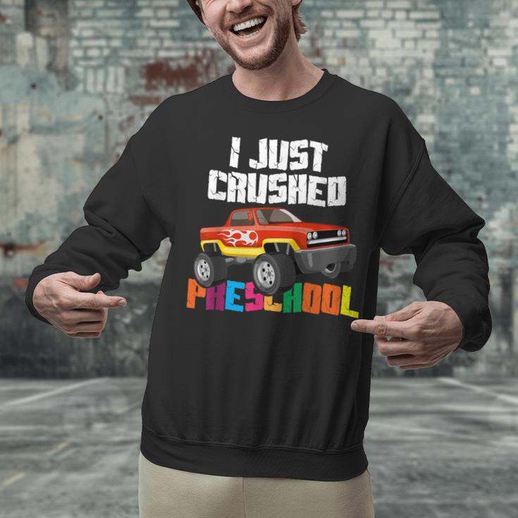 I Just Crushed Preschool Monster Truck Graduation Unisex Sweatshirt