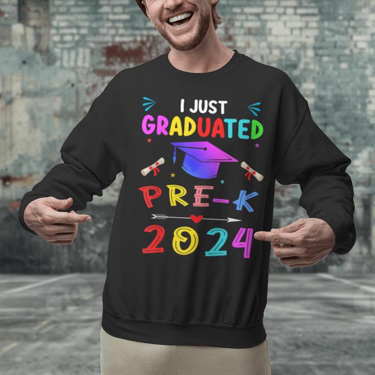 I Just Graduated Pre k Graduation 2024 Pre-Kindergarten Unisex Sweatshirt