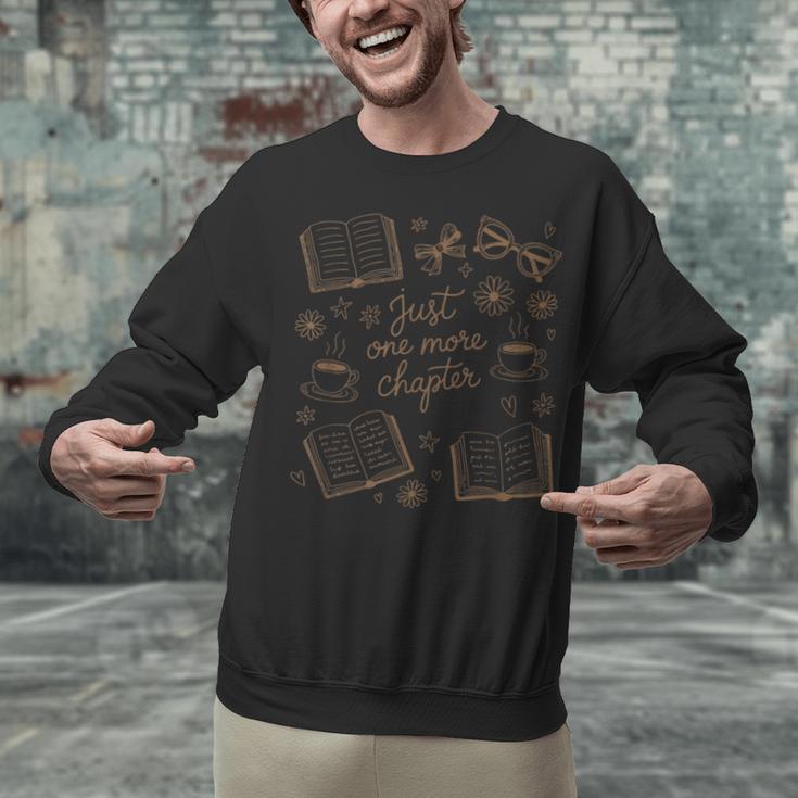 Just One More Chapter Book Lover Reading Men Women Matching Unisex Sweatshirt
