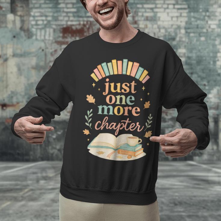 Just One More Chapter Cozy Book Lover Reading & Coffee Unisex Sweatshirt