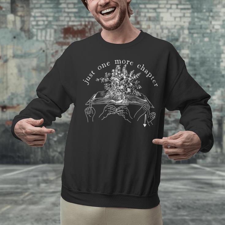 Just One More Chapter Deaf ASL Reading Book Librarian Unisex Sweatshirt