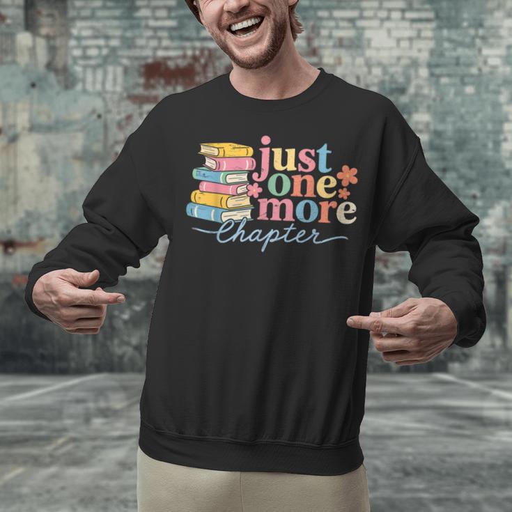 Just One More Chapter Floral Book Reading Teacher Bookworm Unisex Sweatshirt Just One More Chapter Floral Book Reading Teacher Bookworm Unisex Sweatshirt