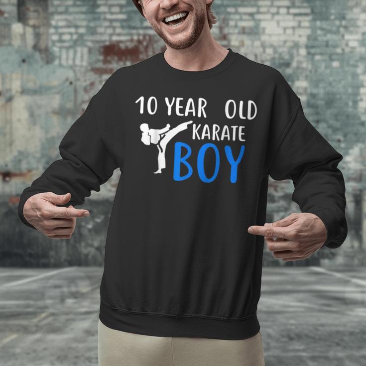 Karate Boy 10 Year Old Kids Shirt Graduation Unisex Sweatshirt