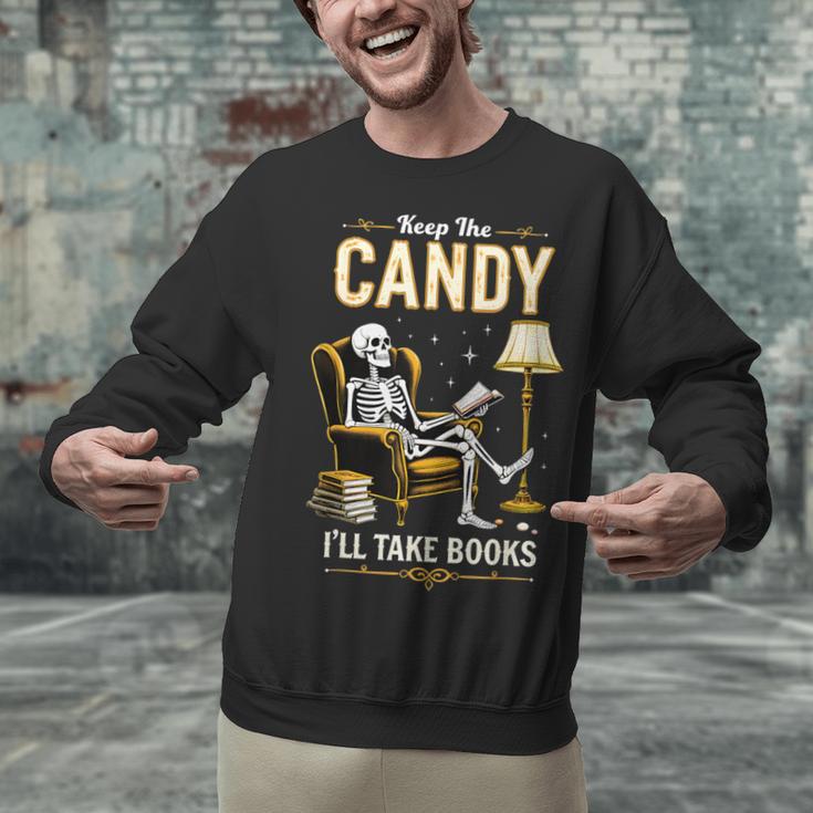Keep The Candy I'Ll Take Books Halloween Unisex Sweatshirt