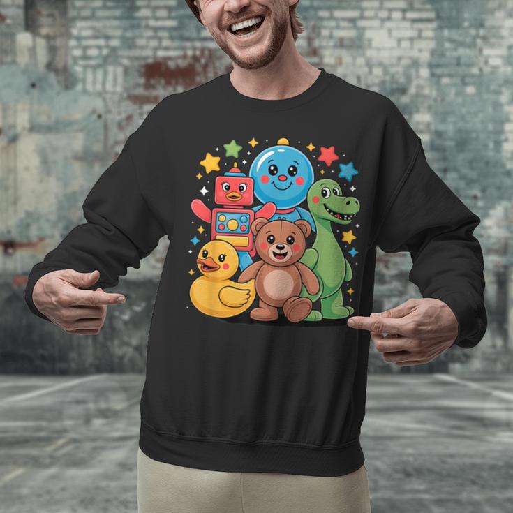 Kidcore Aesthetic Retro Vibes Colorful Cartoon Nostalgia Unisex Sweatshirt