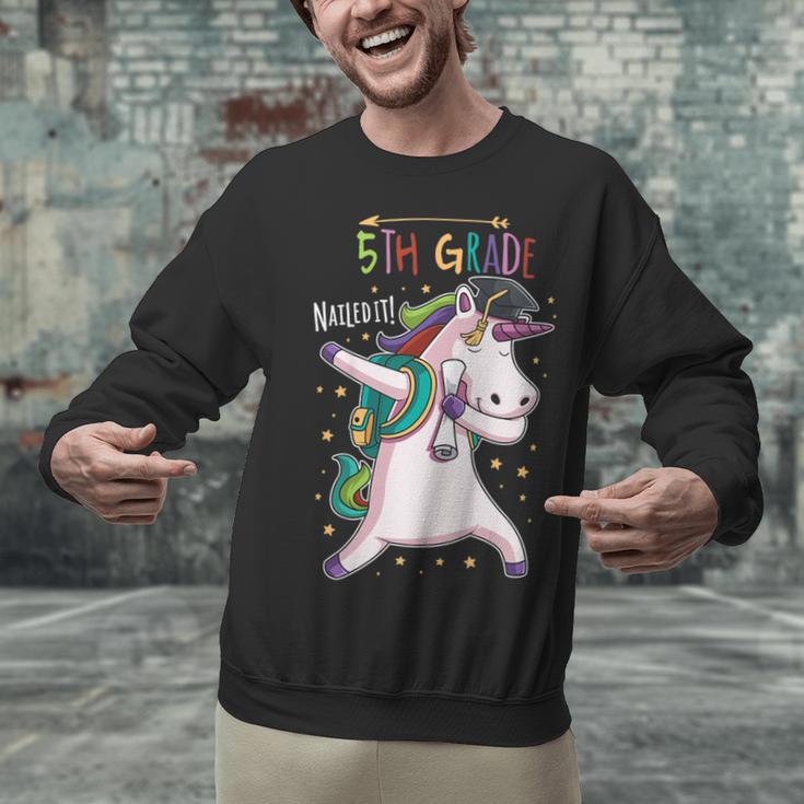 Kids Dabbing Unicorn Graduation 5th Grade Class Of 2019 Unisex Sweatshirt