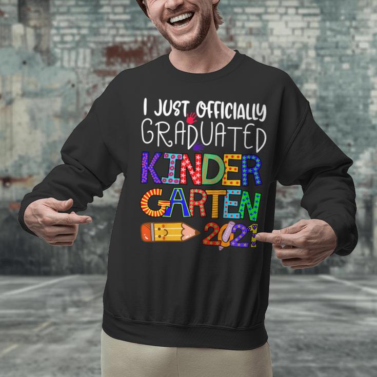 Kids Kindergarten Graduation Class Of 2021 Shirt I Just Graduated Unisex Sweatshirt
