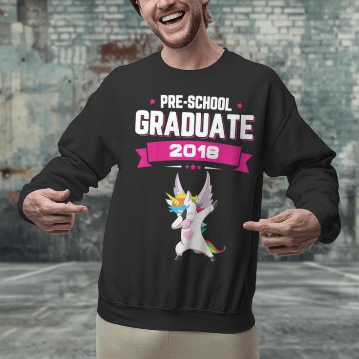 Kids Preschool Graduate 2018 Unicorn Dab Graduation Pre-K TShirt Unisex Sweatshirt