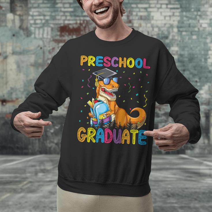Kids Preschool Graduate Dinosaur Trex Preschool Graduation Unisex Sweatshirt