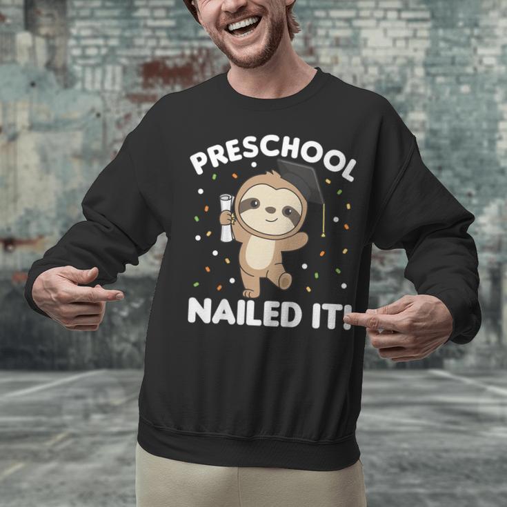 Kids Kids Preschool Nailed It Sloth Graduation Unisex Sweatshirt