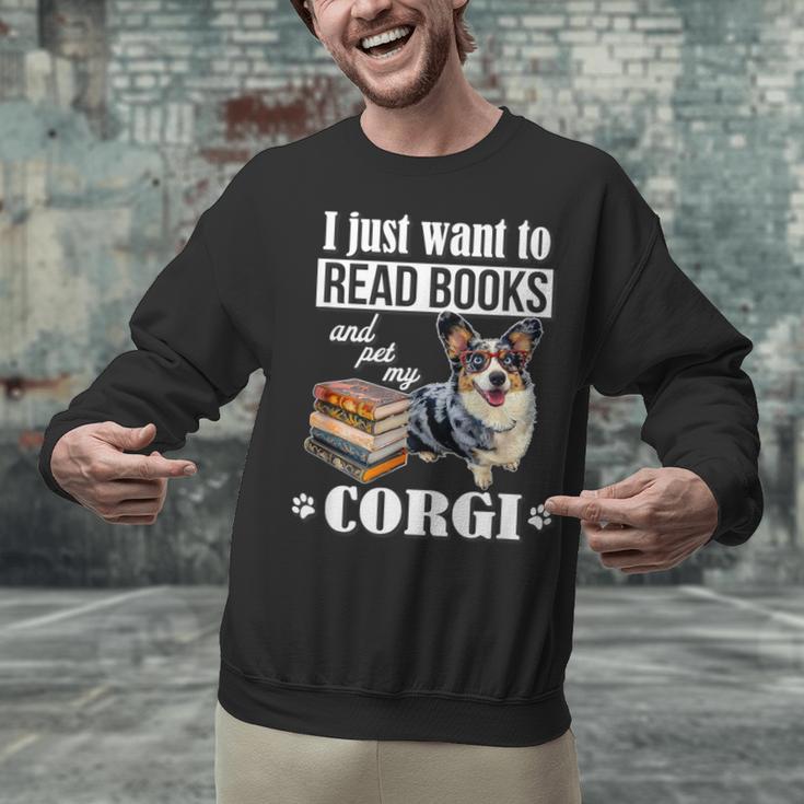 Kids Read Books & Pet My Blue Merle Corgi Lover Unisex Sweatshirt Kids Read Books & Pet My Blue Merle Corgi Lover Unisex Sweatshirt