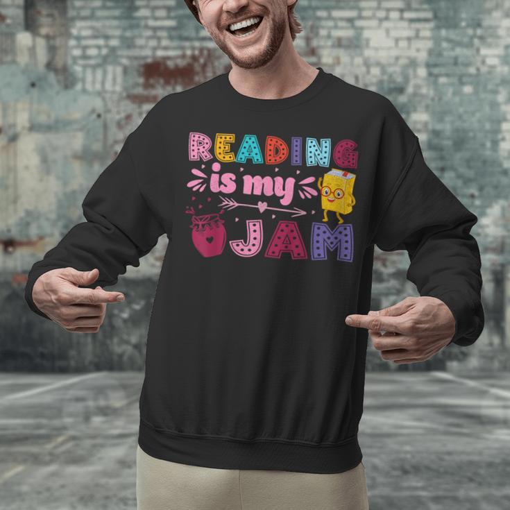 Kids Reading Book Lover Reading Is My Jam Unisex Sweatshirt