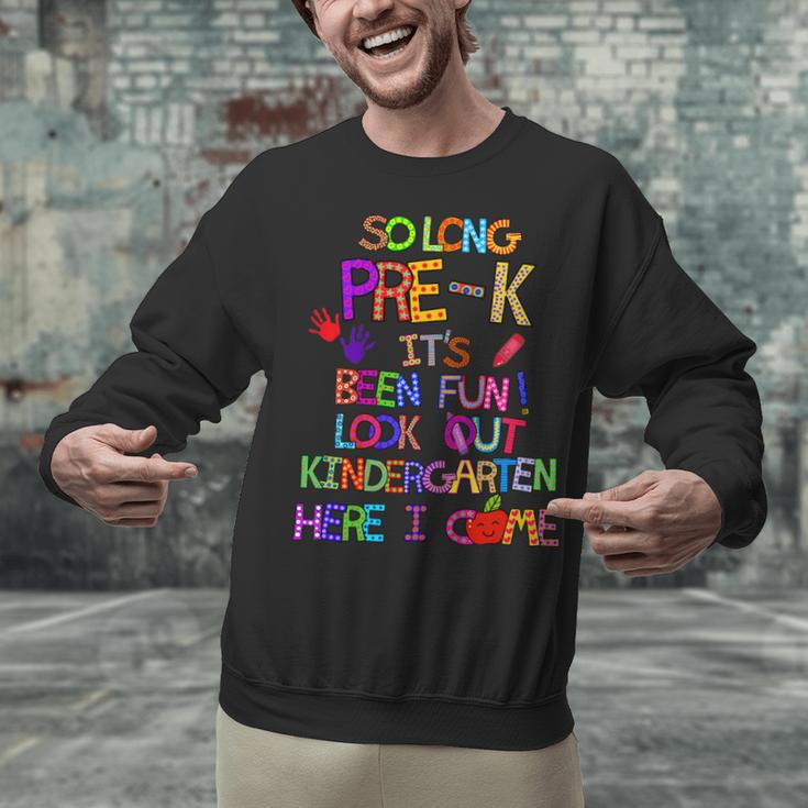 Kids So Long Kindergarten Here I Come Pre-K Graduation Graduate Unisex Sweatshirt