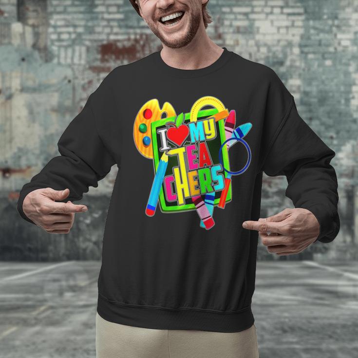 Kids Teens Graduation I Heart My Teachers I Love My Teachers Unisex Sweatshirt