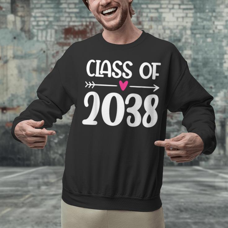 Kindergarten Class Of 2038 First Day School Graduation Girls Unisex Sweatshirt