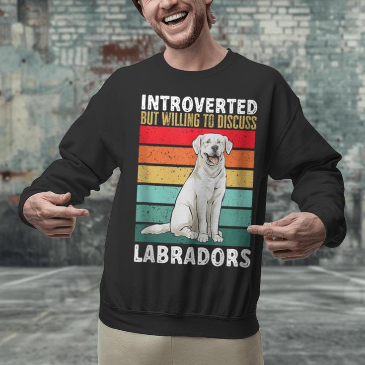 Labrador Retriever Introvert White Lab Unisex Sweatshirt Labrador Retriever Introvert White Lab Unisex Sweatshirt