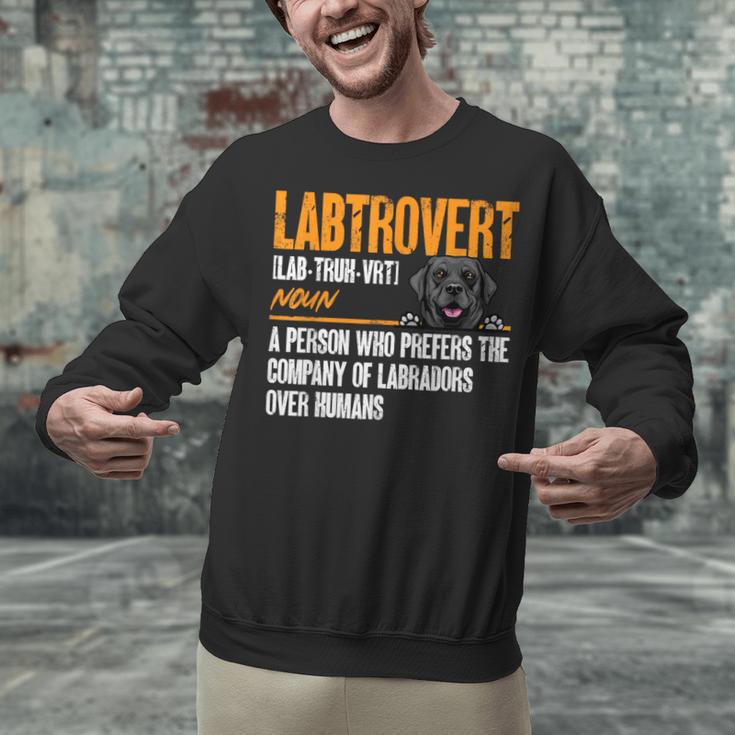 Labrador Retriever Labtrovert Definition Introvert Labrador Unisex Sweatshirt Labrador Retriever Labtrovert Definition Introvert Labrador Unisex Sweatshirt