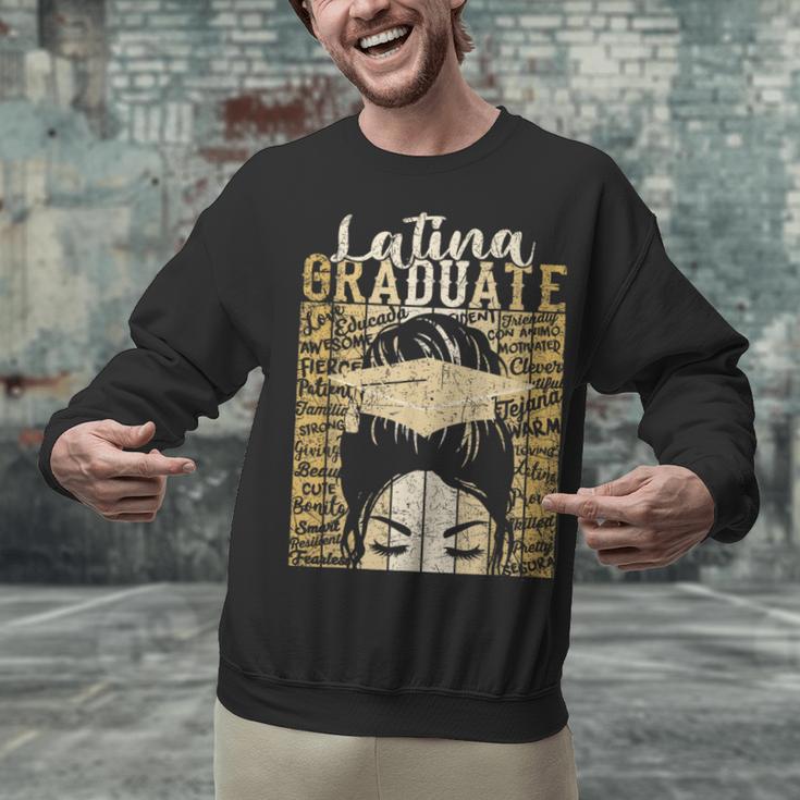 Latina Graduate Educated Powerful Class Of 2024 Graduation Unisex Sweatshirt