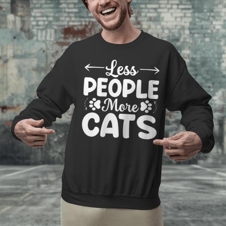 Less People More Cats Introvert's Dream Tee Unisex Sweatshirt Less People More Cats Introvert's Dream Tee Unisex Sweatshirt