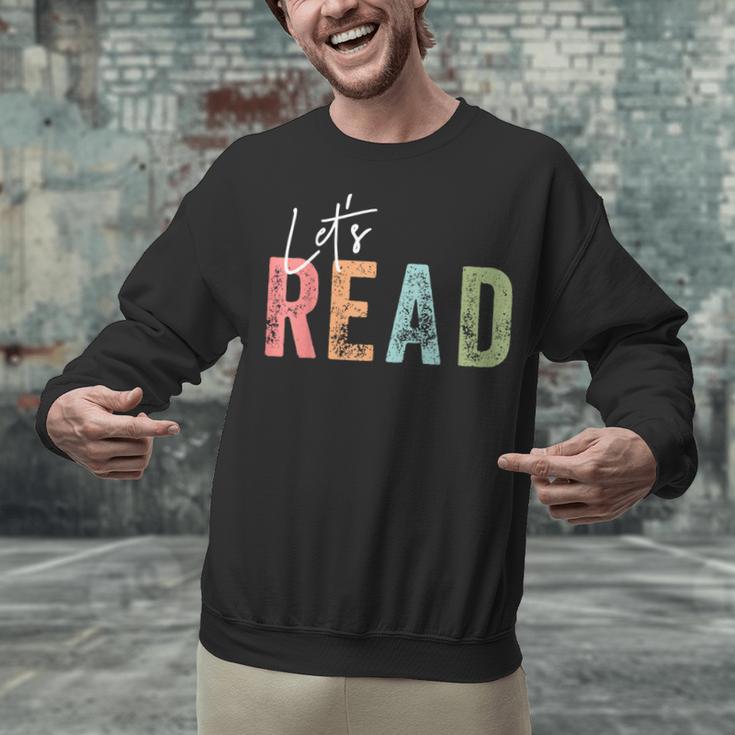 Let's Read Book Nerd Reading Book Lover Librarian Teacher Unisex Sweatshirt Let's Read Book Nerd Reading Book Lover Librarian Teacher Unisex Sweatshirt
