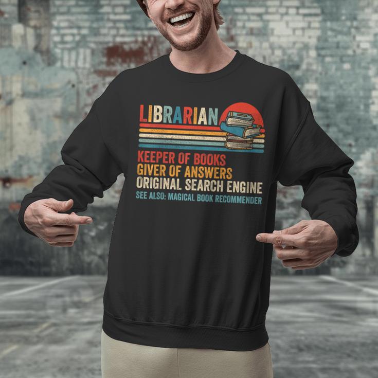 Librarian Definition Book Lover Library Workers Day Unisex Sweatshirt