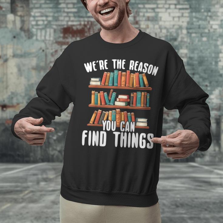 Librarian Reading Books Lover Library Unisex Sweatshirt