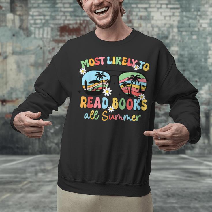 Most Likely To Read Books All Summer Book Lovers Unisex Sweatshirt